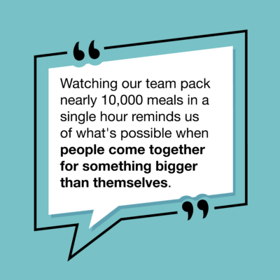 volunteering for something bigger than themselves